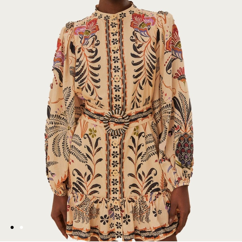 Classic Nature Sand Mini Dress with POCKETS